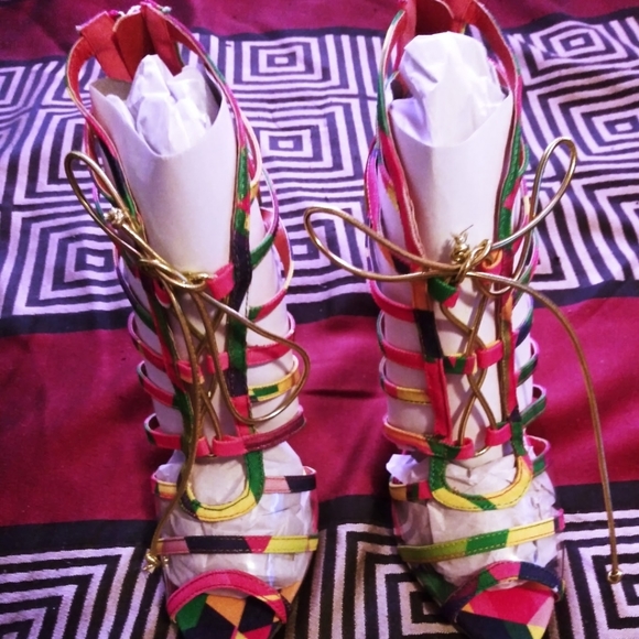 Multicolor Strappy Liliana Heels - Picture 4 of 6